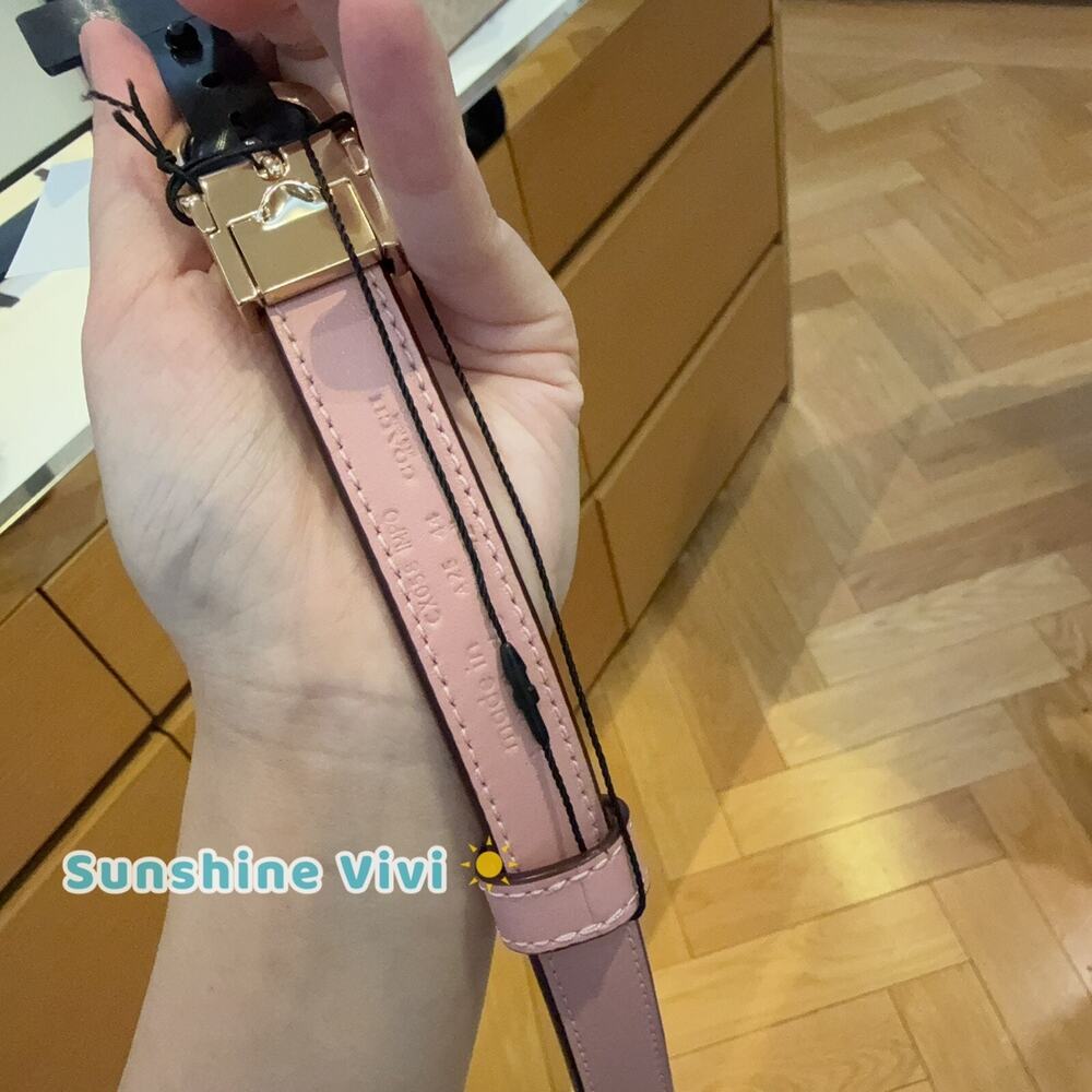NWT Coach Classic Buckle Cut To Size Reversible Belt, 18 Mm CX058 Powder Pink - Picture 4 of 8
